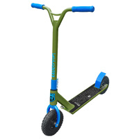 Adrenalin Super Cross Offroad Dirt Scooter Green and Blue