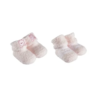 Playette Chenille Bootie Socks Pink 2pk 1328530