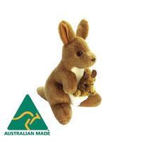 Aussie Bush Toys 30cm Kangaroo Stuffed Toy Plush Animal - Australian Made AB52
