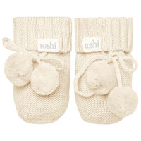Toshi Organic Booties Marley Feather (Size 000)