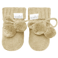 Toshi Organic Booties Marley Driftwood (Size 000)