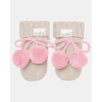 Toshi Organic Booties Bobby Oatmeal (Size 000)