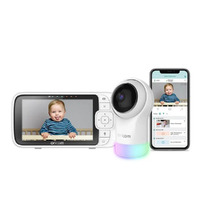 Oricom Nursery Pal Glow+ 5" Smart HD Baby Monitor with Night Light OBH930