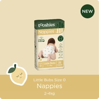 Tooshies Nappies Size 0 | Little Bubs | 2-4kg | 25pk