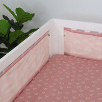 Bubba Blue Air+ Nordic Breathe Easy Cot Liner Berry/Rose 10650