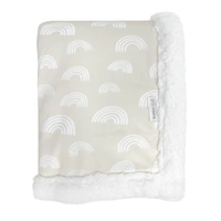 Bubba Blue Reversible Cuddle Blanket Grey/Sand 