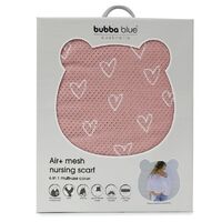 Bubba Blue Nordic Air+ Mesh Nursing Scarf Berry Heart 11619