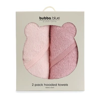 Bubba Blue Bubba Sundae 2pk Hooded Towels - Cupcake 19004