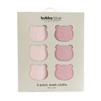 Bubba Blue Bubba Sundae 6pk Wash Cloths - Cupcake 19042