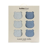 Bubba Blue Bubba Sundae 6pk Wash Cloths - Blueberry 19066