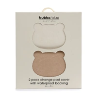 Bubba Blue Bubba Sundae 2pk Waterproof Change Pad Covers - Chestnut