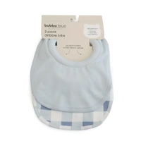Bubba Blue Sundae 2pk Dribble Bibs - Blueberry 19264