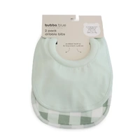 Bubba Blue Sundae 2pk Dribble Bibs - Green Tea 19271