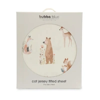 Bubba Blue Jersey Cot Fitted Sheet Enchanted 20499