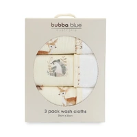 Bubba Blue Enchanted 3pk Face Washers 20529