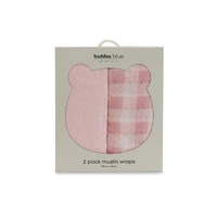 Bubba Blue Bubba Sundae 2pk Muslin Wraps - Cupcake 21526