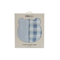 Bubba Blue Bubba Sundae 2pk Muslin Wraps - Blueberry 21540