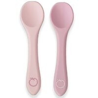 Plum Silicone Spoon Set 2pk Powder Pink 6m+ 01943