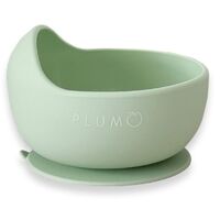 Plum Silicone Duck Egg Suction Bowl Olive 6m+