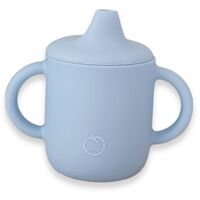 Plum Silicone Sippy Cup Powder Blue 6m+