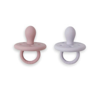 Plum Silicone Soothers Dusty Berry & Lilac (0-6M)