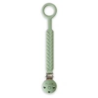 Plum Silicone Soother Connector Olive