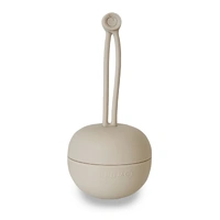 Plum Silicone Soother Storage Pod Sand