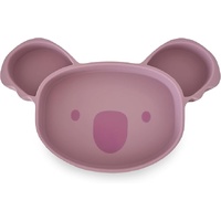 Plum Silicone Suction Plate Koala Dusty Berry 9m+