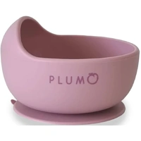 Plum Silicone Duck Egg Suction Bowl Dusty Berry 6m+