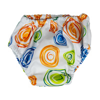 Pea Pods Reusable Swim Nappy Medium (6 - 18m) - Swirl Print
