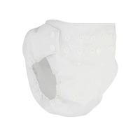 Pea Pods Pilchers Reusable Waterproof Nappy Cover ONE Size - White