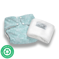 Pea Pods Reusable Nappy ONE Size Starfish Blue OSSTAR