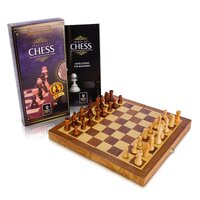 Heebie Jeebies Smart Brain French Cut Folding Wooden 30cm Chess Game 1122
