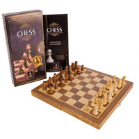Smart Brain French Cut Folding Wooden 40cm Chess Game
