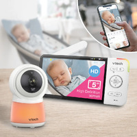 Vtech 5" Smart Wifi 1080p HD Video Monitor With Remote Access RM5754HD