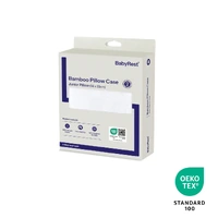 Babyrest Bamboo Junior Pillow Case White 2pk PCWH