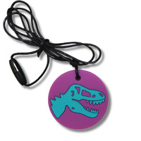 Jellystone Designs Dino Chew Pendant Purple DPP