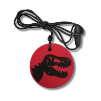Jellystone Designs Dino Chew Pendant Red/Black DPR