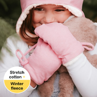 Bedhead Fleecy Infant Mittens - Baby Pink 1-2yrs/S