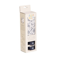 All4Ella Organic Cotton Muslin Swaddle & 2 Pram Pegs - Outer Space