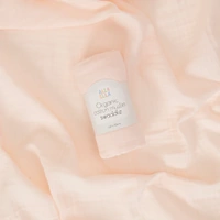 All4Ella Organic Cotton Muslin Swaddle - Baby Pink