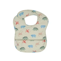 All4Ella Recycled Pouch Bib - Dinosaurs RPB9