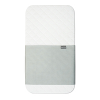 Babyhood Luxurious Mattress Protector Grey & White 38 x 84cm