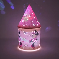 Pink Poppy Disney Minnie Colour Changing Glitter LED Lantern