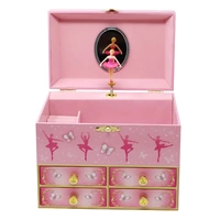 Pink Poppy Butterfly Ballet  Medium Musical Jewellery Box MJB4057