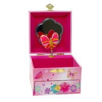 Pink Poppy Butterly Friends Small Musical Jewellery Box