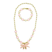 Pink Poppy Ballerina Necklace & Bracelet