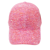 Pink Poppy Dance Bedazzeled Cap HTM001