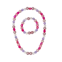 Pink Poppy Butterly Friends Necklace & Bracelet Set NBG173