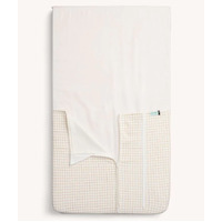 ergoPouch Bedside Sleeper Hug Me Blanket/Tuck Sheet 0.2 TOG/1.0TOG - Caramel Grid